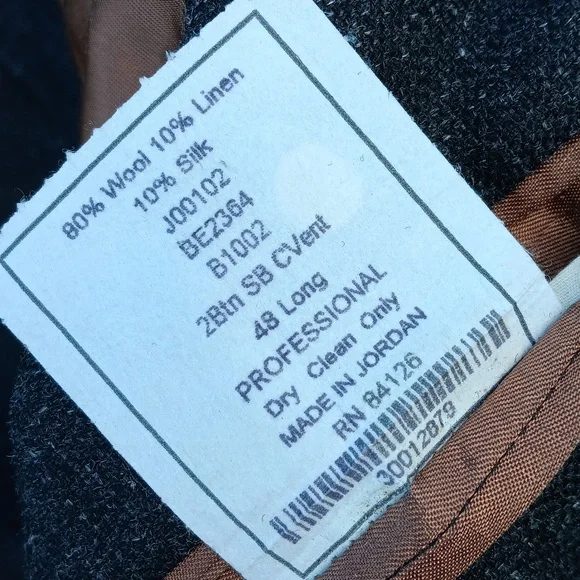 MARSHALL FIELDS MEN'S VINTAGE PURE WOOL, SILK, & LINEN LUXURY BLAZER (JORDAN)